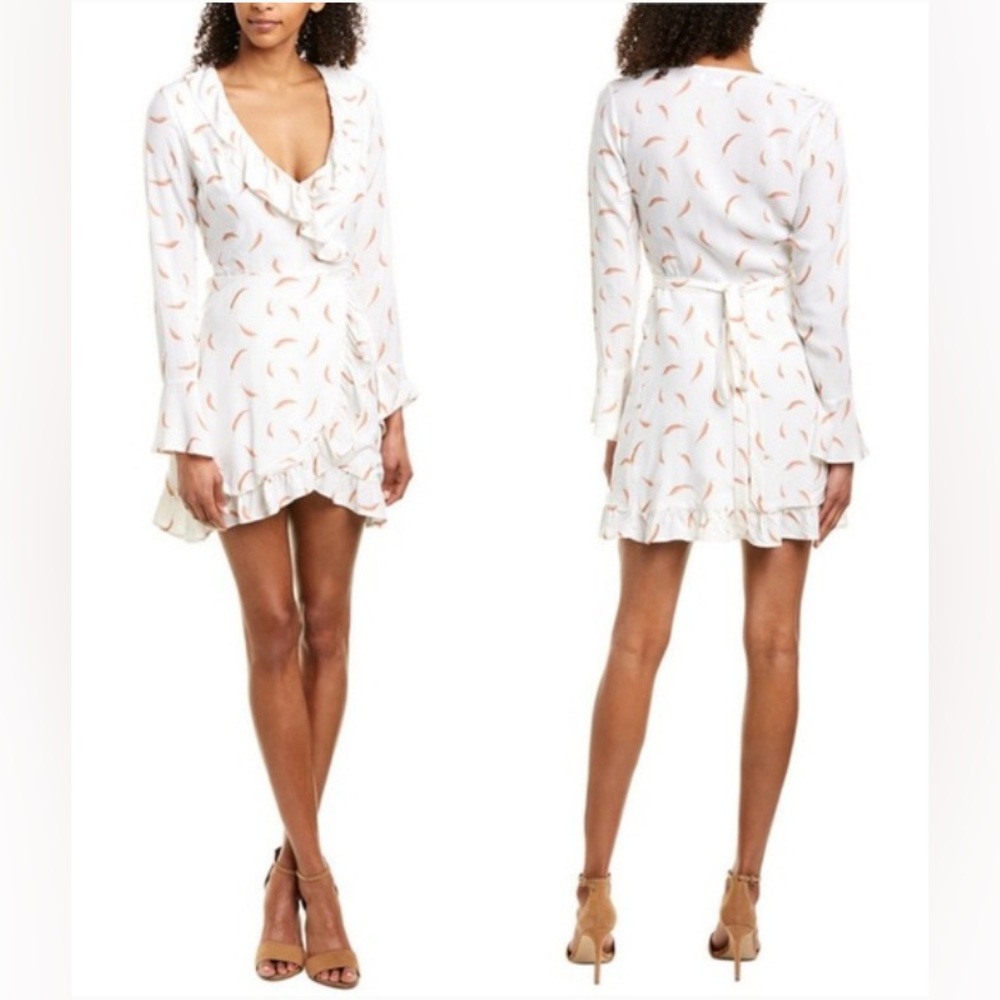 Charlie Holiday Valentina Chili Wrap Mini Dress 🌴